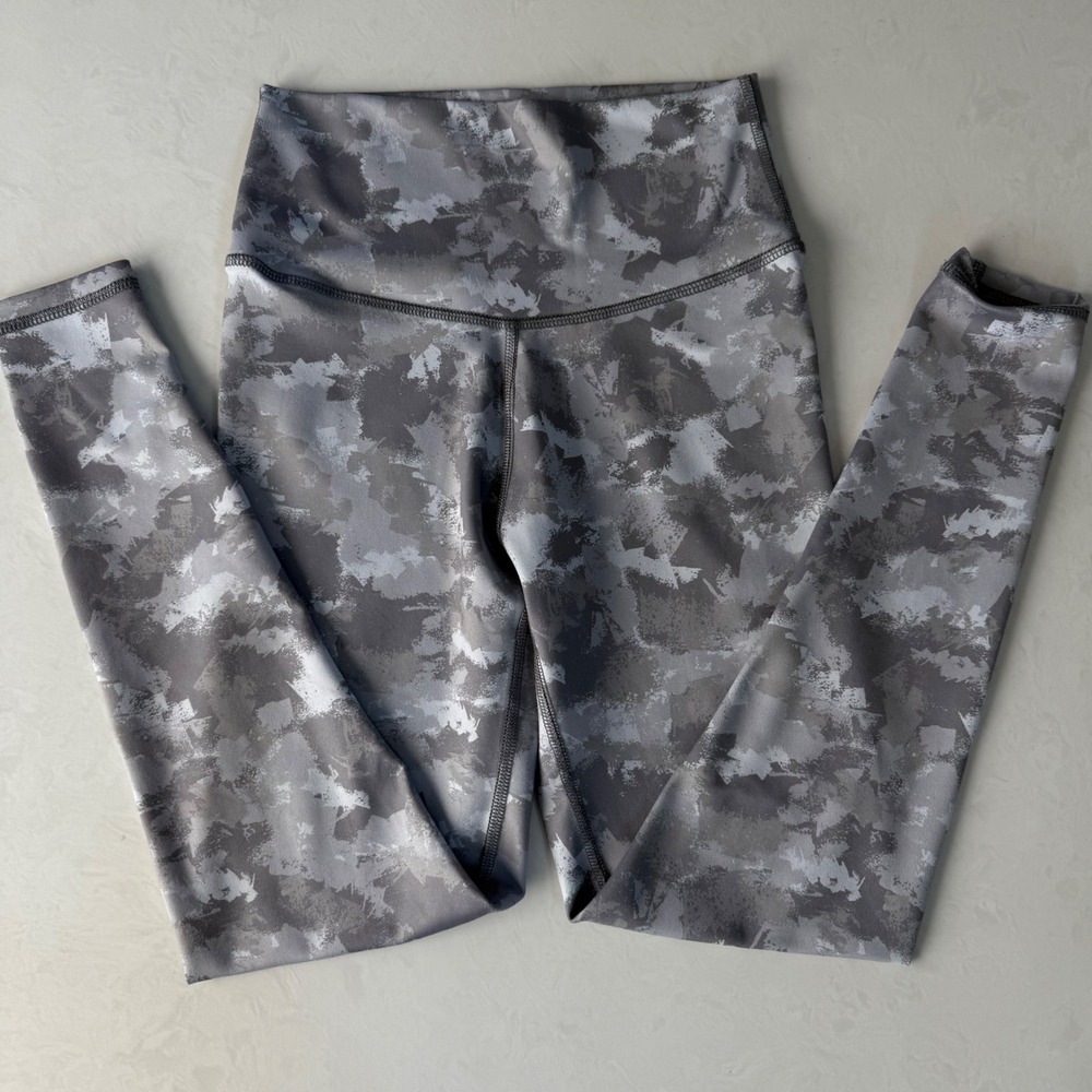 BlackStrap Womens Cloudchaser Baselayer Leggings Gray Camo Size M Made in USA